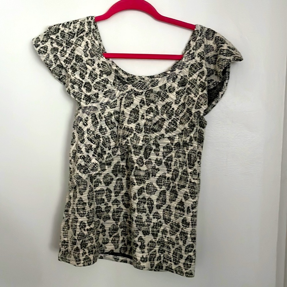 Anthropologie ruffle tank